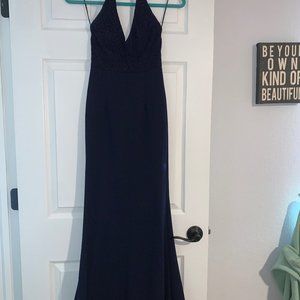 Full length dress - navy